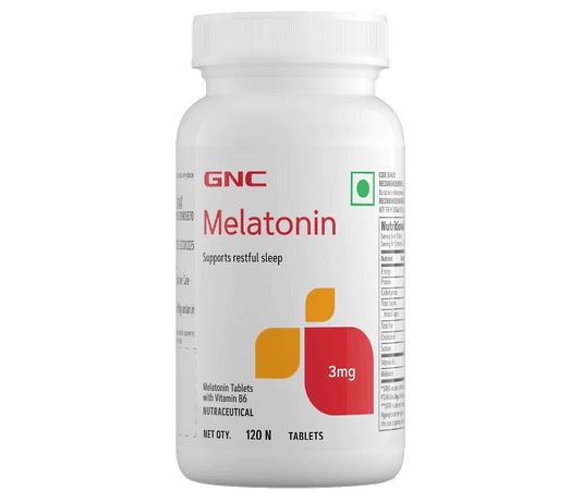 Buy GNC Melatonin 3 mg - Supports restful sleep - 120 Tabltes Online ...