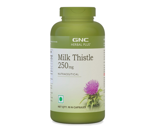 Buy GNC Milk Thistle 250 mg , 90 Capsules Online - Nutristar