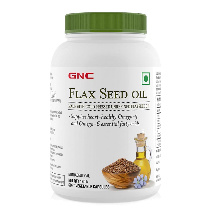 Buy Gnc Flax Seed Oil 1000 Mg 180 Softgel Capsules Online Nutristar 5320