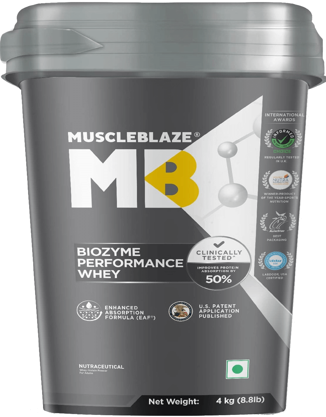 Buy MuscleBlaze Biozyme Performance Whey - 8.8 Lbs Online - Nutristar