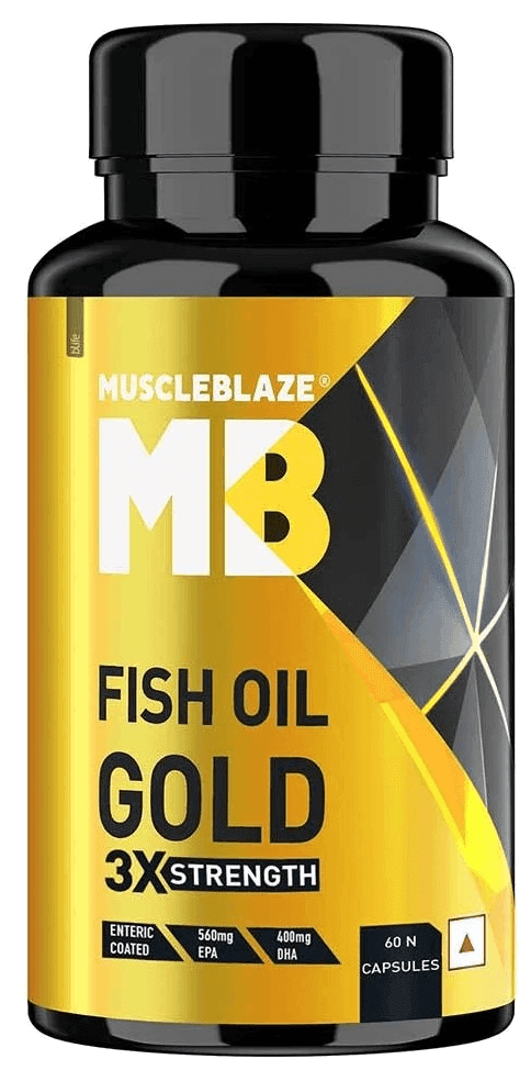 MuscleBlaze Fish Oil with EPA & DHA - (1000 mg, 90 Softgels)