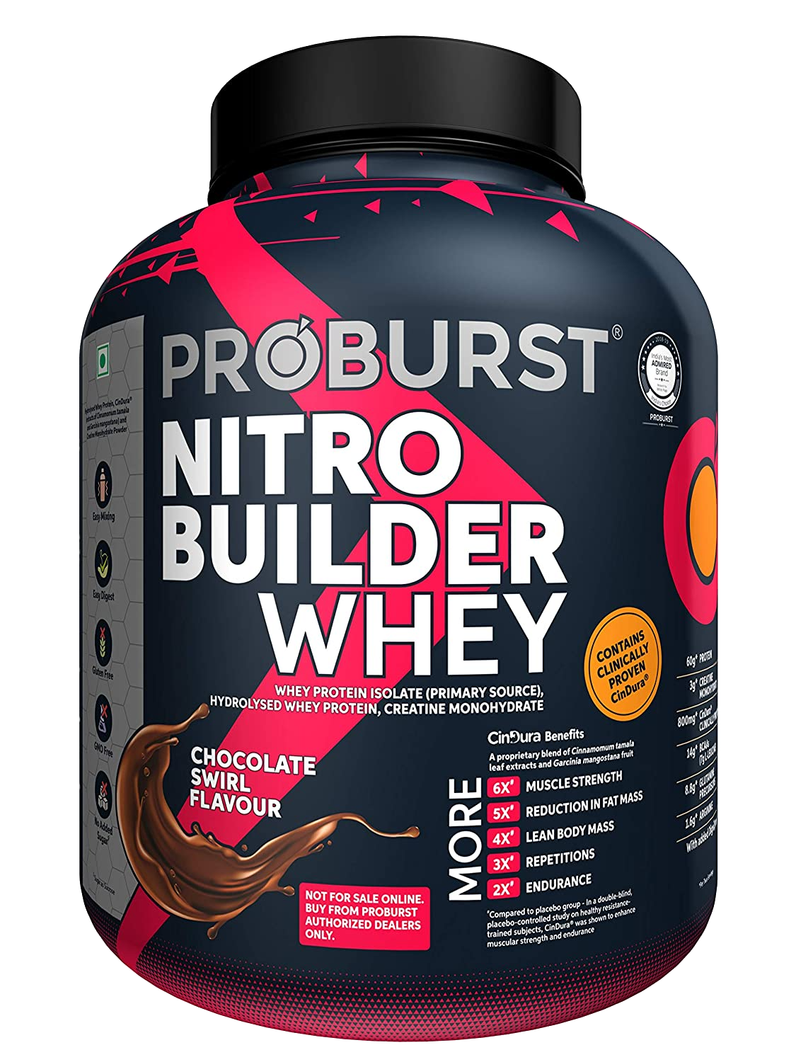 Buy Proburst Nitro Builder Whey Isolate And Hydrolysed Protein 2 Kg Online Nutristar 5055